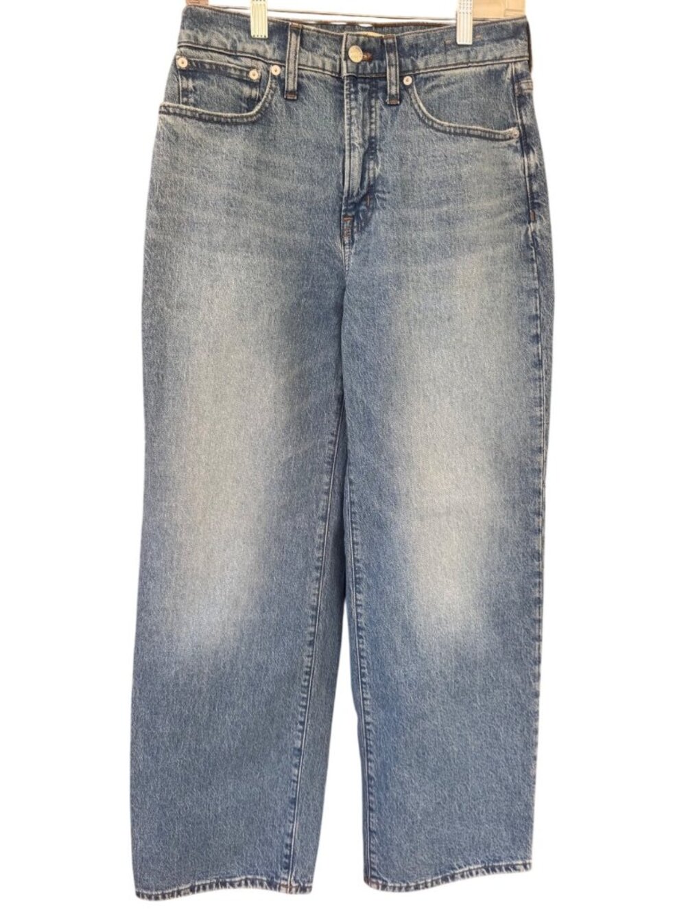 Madewell Perfect Vintage Wide Leg Medium Wash Jeans Size 27 High Rise Casual